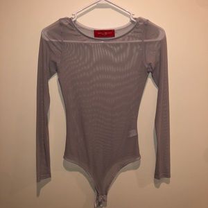 Mesh Gray Bodysuit